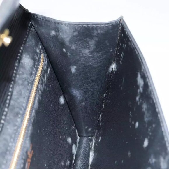 LOUIS VUITTON Epi Montaigne 23 Clutch Bag Black M52662 LV Auth 88335 - Picture 12 of 16